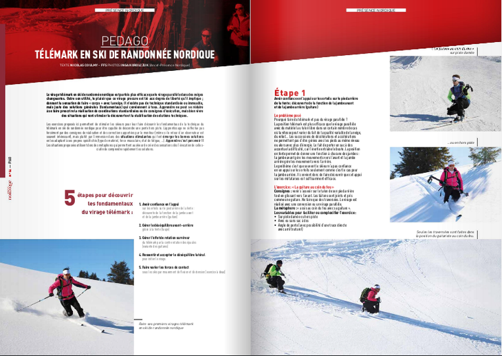 Excellent article sur le virage telemark en ski de randonnée nordique