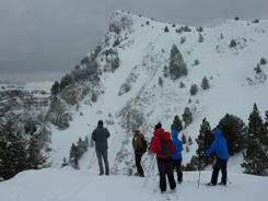 Skieurs au Pas de la Selle - Vercors