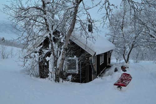 une cabane de Saltuolakta