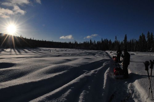 Entre Kvikkjokk et Partestugan