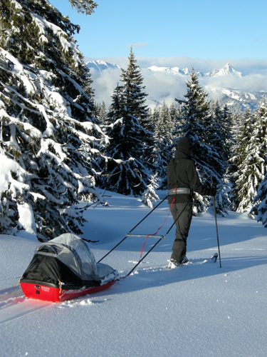 Cordes Fjellpulken pour traction de pneu/pulka