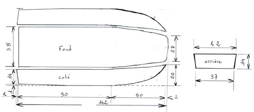  Schéma de la découpe du contre-plaqué