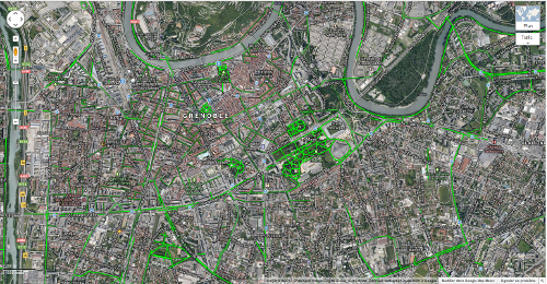 Pistes cyclables Grenoble