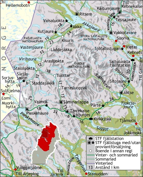 Itinéraire 2 : Staloluokta - Kvikkjokk (Suède)