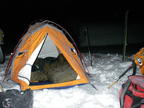 Camping de neige sur les Hauts-Plateaux du Vercors