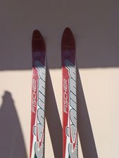 skis de randonnée nordique FISCHER CROWN BOUND Taille 185  TBE AVEC CHAUSSURES SALOMON NEUVES