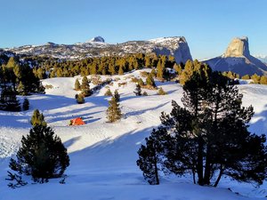 Mini-raid nordique sur Hauts-plateaux du Vercors