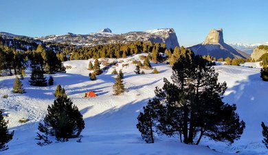 Mini-raid nordique sur Hauts-plateaux du Vercors