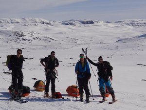 snowkite pulka trip en autonomie dans le Hardangervidda