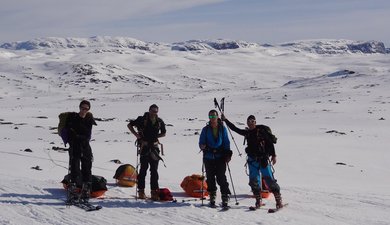 snowkite pulka trip en autonomie dans le Hardangervidda