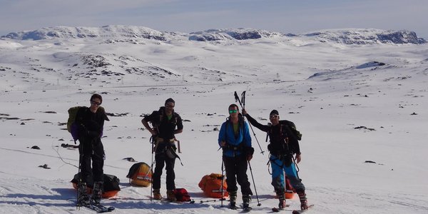 snowkite pulka trip en autonomie dans le Hardangervidda