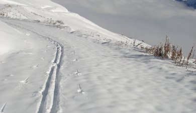 Roselend : le passage de la Charmette