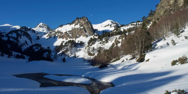 Jasse de l'Artounant et lac de Barassoles en Donezan