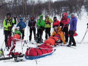 Raid Nordique avec 4 personnes à mobilité réduite