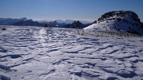 Raid à ski dans le Vercors