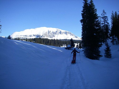 Et c'est reparti, face au Grand Veymont !