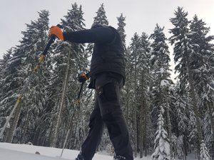 Anthony découvre le Ski-raquette et pourtant, il n’a jamais fait de ski !
