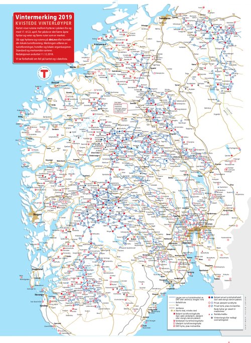 Kvistekart - Balisage d'hiver en Norvège