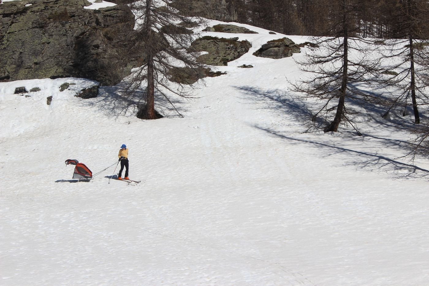 « Hors piste » sur neige de printemps